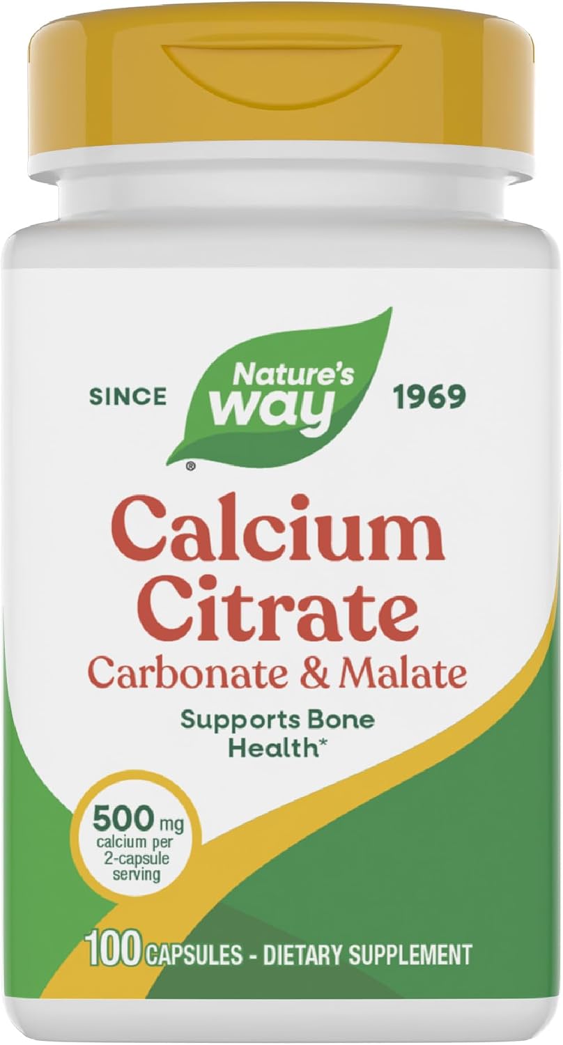 Nature's Way Calcium Citrate front view bottle