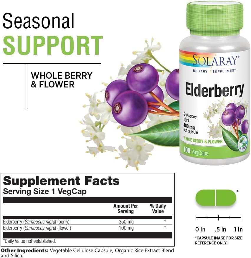 Solaray vegetable capsules container side angle view