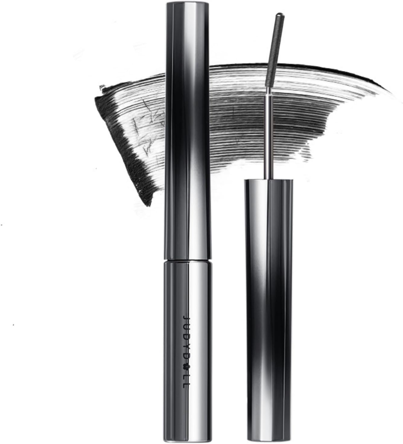 JUDYDOLL 3D Curling Eyelash Iron Mascara -Waterproof, Contains Fibers for Lengthening, Ultra Fine Tip to Apply without Clump, Smudge-Proof, Iron Wand Tubing Mascara(6°Precision Design#01Black, 0.07oz) - Image 1