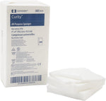 Covidien Curity non-woven all-purpose sponge pack of 200 front view for medical and skincare preparation.