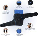 ComfiLife Knee Ice Pack with Wrap Reusable Hot & Cold Therapy Gel Pack Adjustable Compression Support for Injuries, Pain, Surgery, Arthritis, Meniscus and More - Image 2