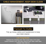 30PCS Self Adhesive Cable Clips with 3M Strong Wire Holders Cord Organizer - Image 6
