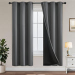 Yakamok Lilac Blackout Curtains 84 inches Long for Bedroom 42" Wide 2-Panel | Thermal Insulated Window Treatment Total Blocking Panels with Black Liner for Living Room/Dining Room/Kids Room Grommet Top - Image 15