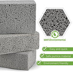 Maryton magic pumice stone cleaner removing grease from flat top griddle
