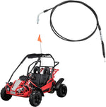 YOXUFA go kart throttle cable metal threaded ends