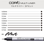 Copic Multiliner SP aluminum barrel pen close up
