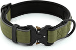 Plutus Pet Tactical Dog Collar, Reflective, Adjustable Heavy Duty Dog Collar, Soft Padded and Comfortable, for Small Medium and Large Dogs (Ranger Green, L) - Image 2