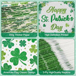 Happy St Patricks Day party decorations and tableware kit
