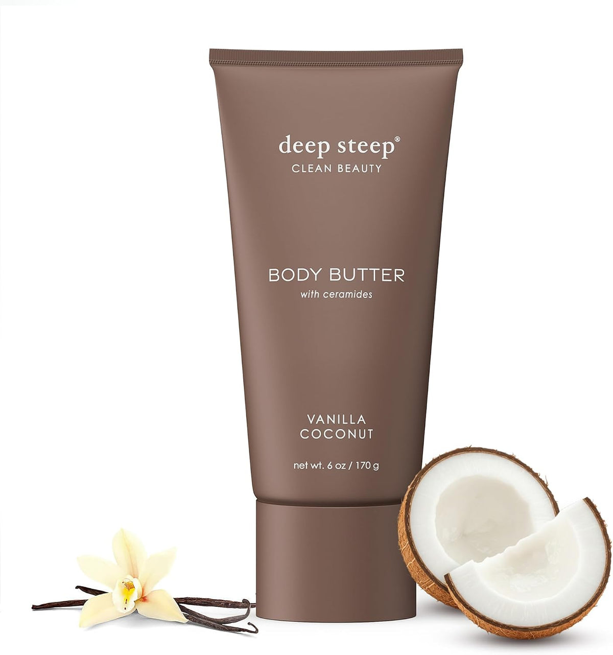 Deep Steep Body Butter, 6 oz - Rich Moisturizer with Ceramides, Coconut Oil, Argan Oil & Aloe Vera - Vegan, Clean Beauty, Smooth & Hydrated Skin (6 Ounces, Grapefruit Bergamot) - Image 13
