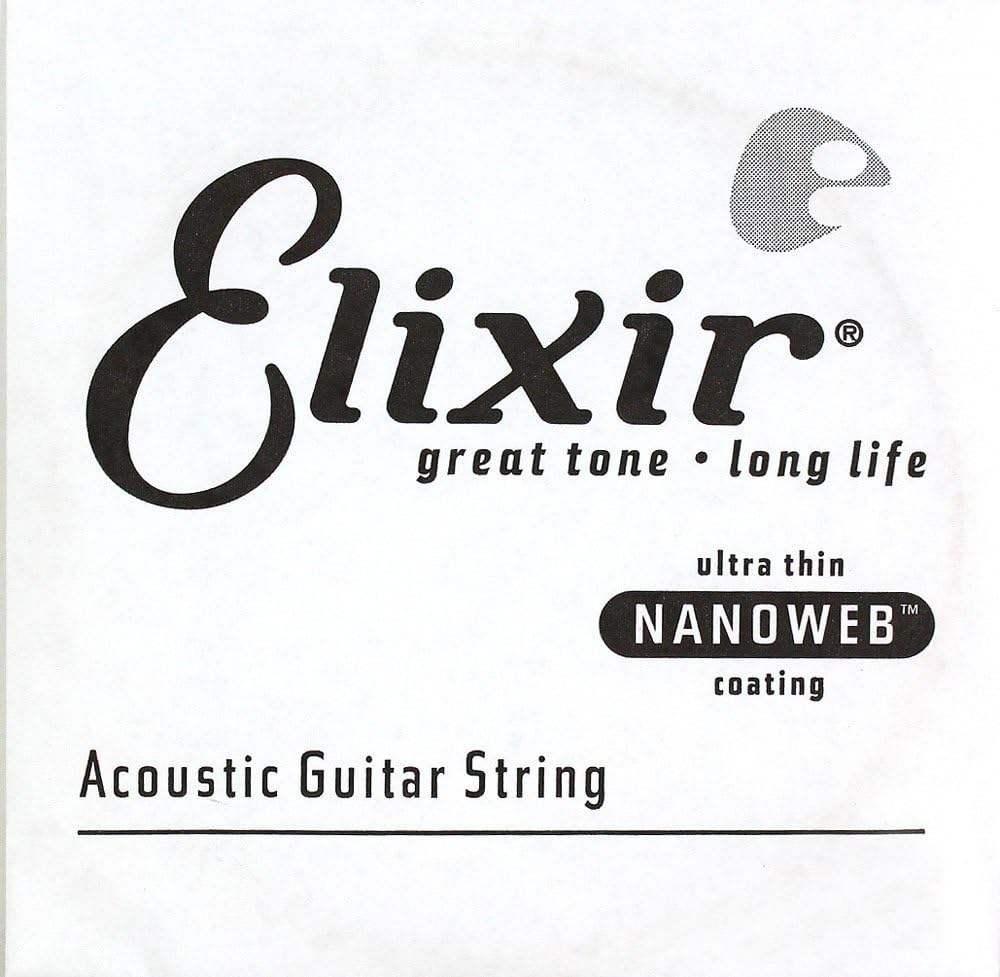 Elixir acoustic guitar string front view packaging
