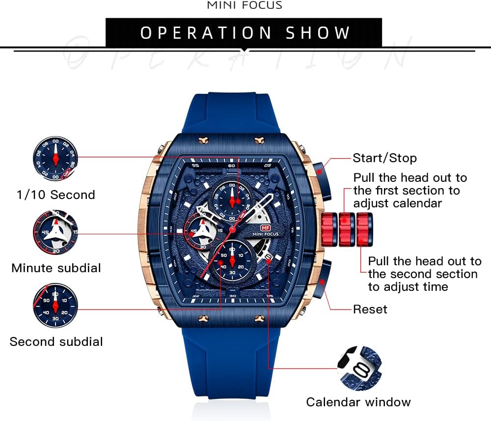 MF Mini Focus casual watch worn on wrist demonstrating fit and style