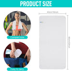 Sinland white sports towel folded stack