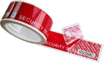 TamperSeals Group red tamper-evident security tape front view roll
