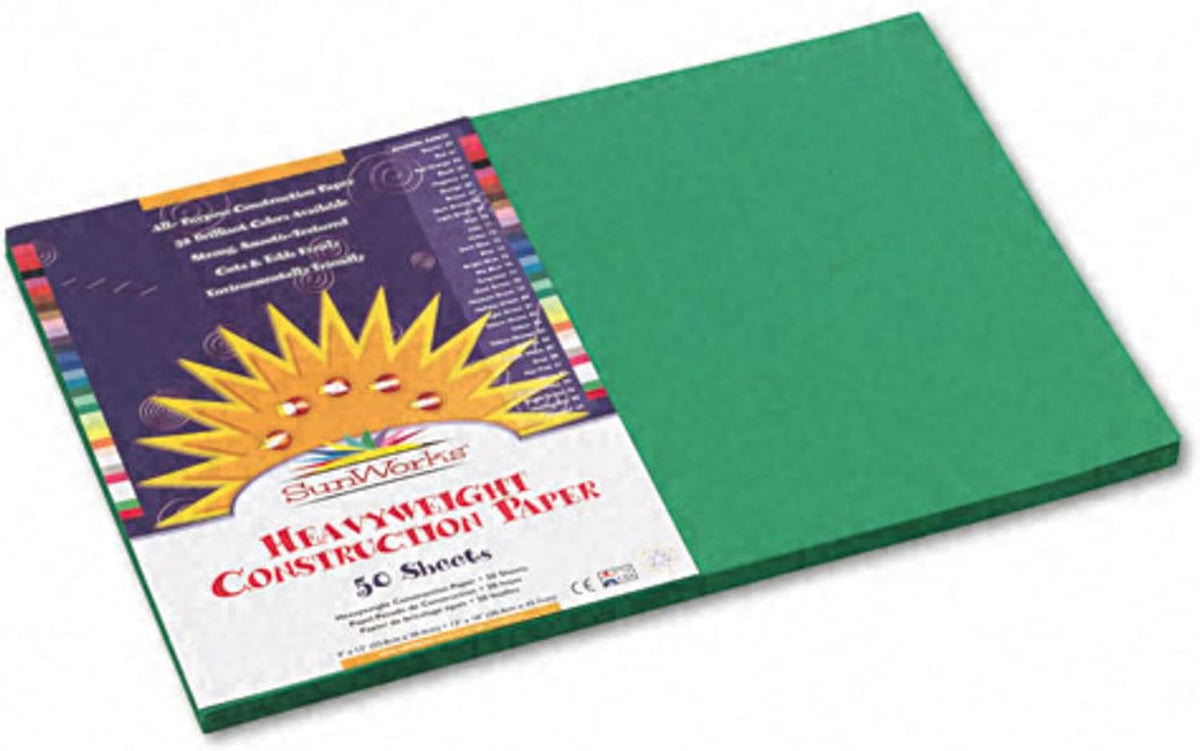 Pacon Sunworks green construction paper front view craft paper