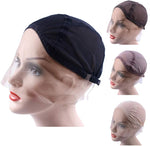 YANTAISIYU Lace Front Wig Cap for Making Wigs with Adjustable Strap Glueless Weaving Wig Caps Lace Hairnet (Brown L 56 cm) - Image 9