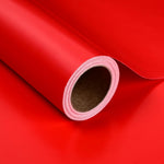 Iioscre gift wrapping paper roll front view showing matte red finish