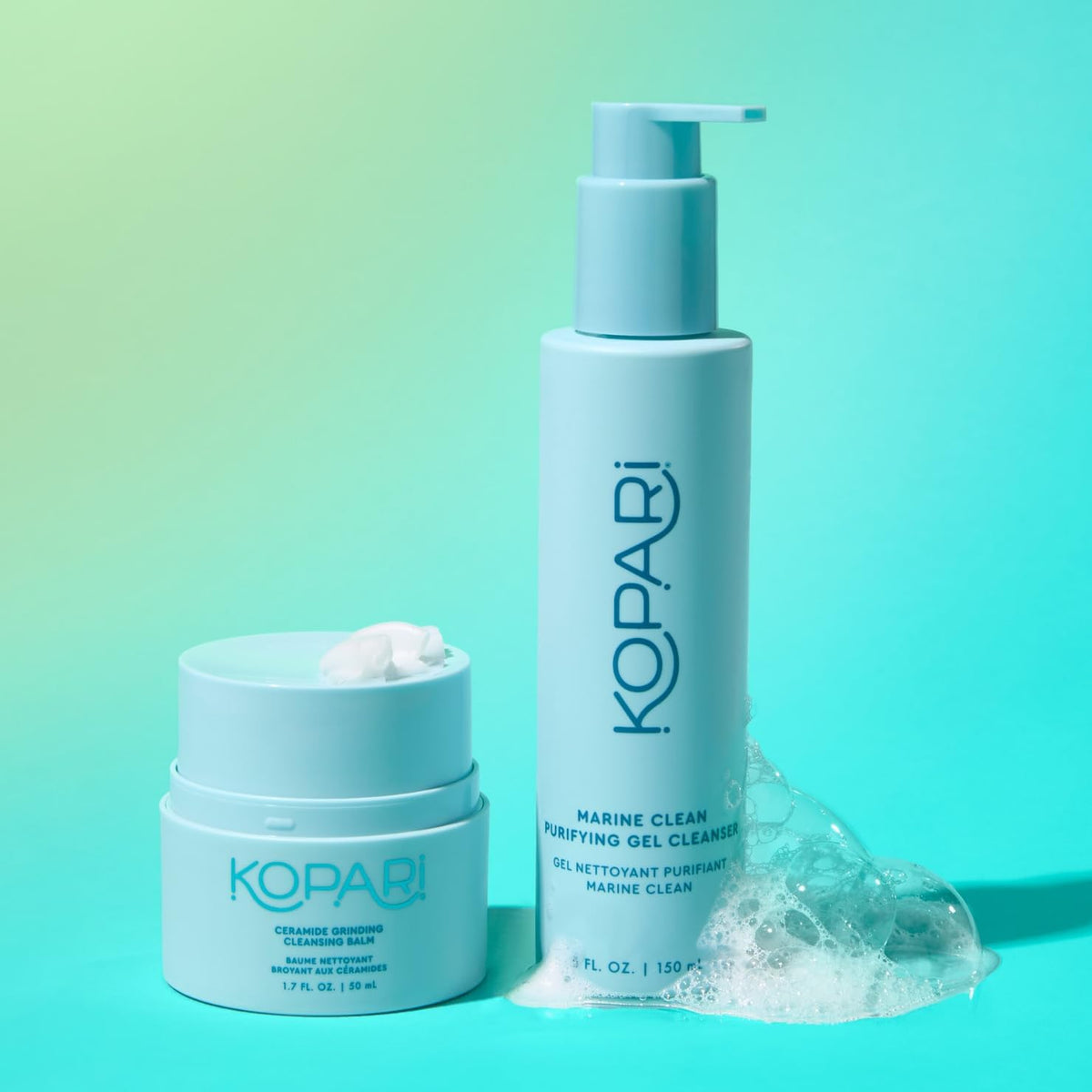 Kopari Barrier Boost Double Cleanse Duo front view authentic USA import skincare
