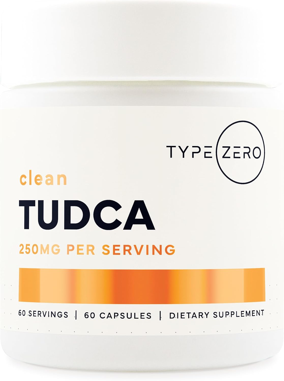Type Zero Clean TUDCA front bottle view supplement