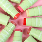 Daily skincare lip balm routine featuring Pixi clear hydrating lip treatment.