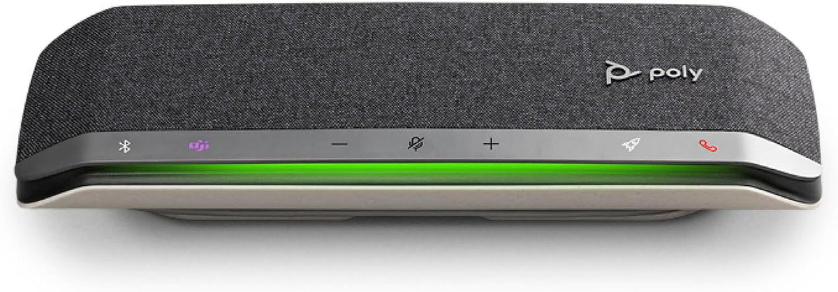 Poly - Sync 40 Smart Speakerphone (Plantronics) - Flexible Work Spaces - Connect to PC/Mac via Combined USB-A/USB-C Cable and Smartphones via Bluetooth - Works with Teams, Zoom & more,Black - Image 9