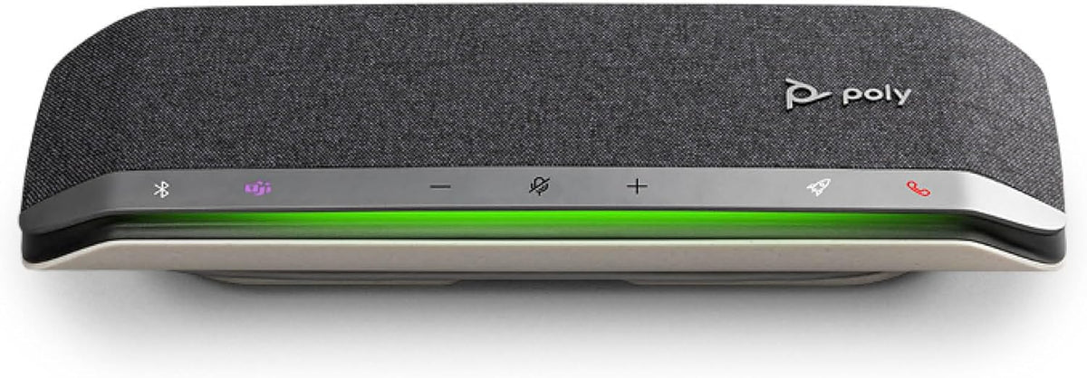 Poly - Sync 40 Smart Speakerphone (Plantronics) - Flexible Work Spaces - Connect to PC/Mac via Combined USB-A/USB-C Cable and Smartphones via Bluetooth - Works with Teams, Zoom & more,Black - Image 9