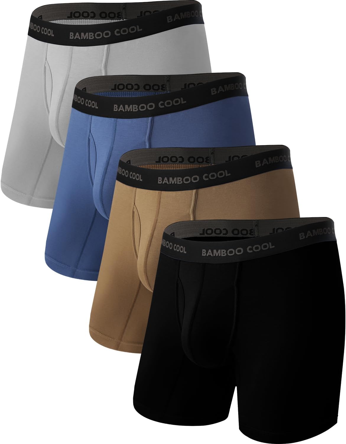 BAMBOO COOL Men's Cooling Underwear Ultra Soft Breathable Boxer Briefs Pack | 92% Viscose From Bamboo, Softer and Cooler Than Cotton, Moisture Wicking, No Riding Up , Daily Wear&Outdoor Work - Image 9
