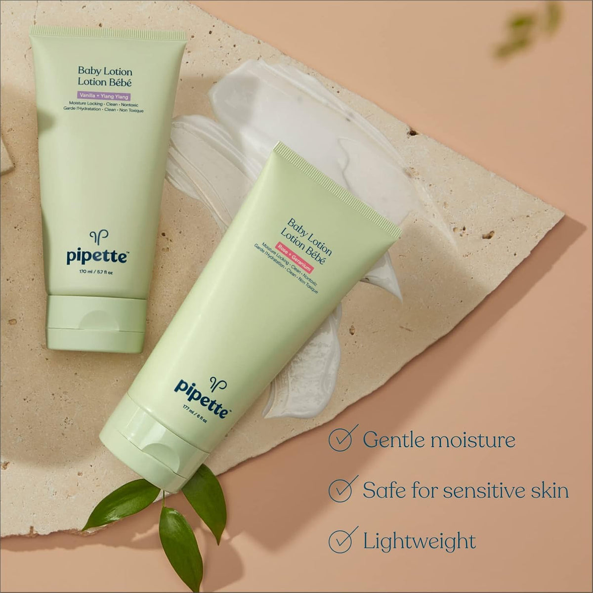 Pipette baby lotion natural moisturizer tube packaging