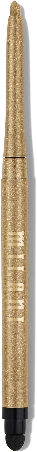 Milani long-lasting waterproof eyeliner pencil gold shade close up