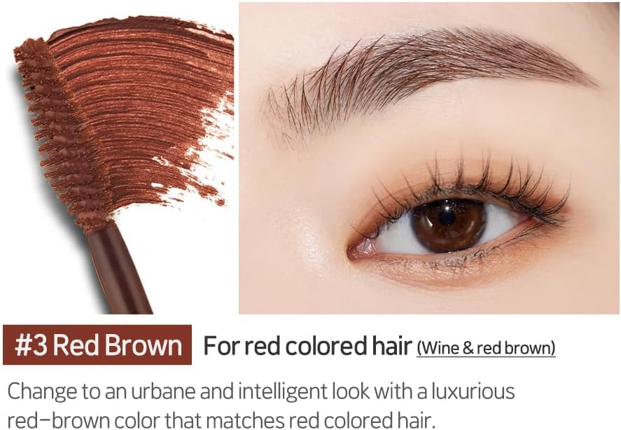 Korean beauty makeup eyebrow tint before and after results