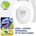 Domestos lime rim block side angle view
