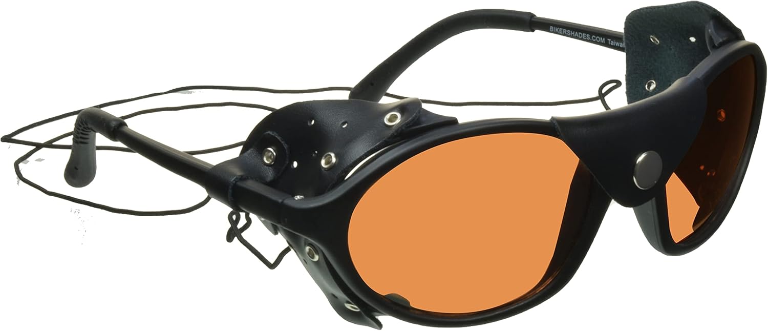 ProSPORT glacier sunglasses front view featuring yellow lenses and classic styling.