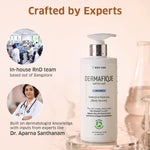 Dermafique body lotion bottle next to packaging box