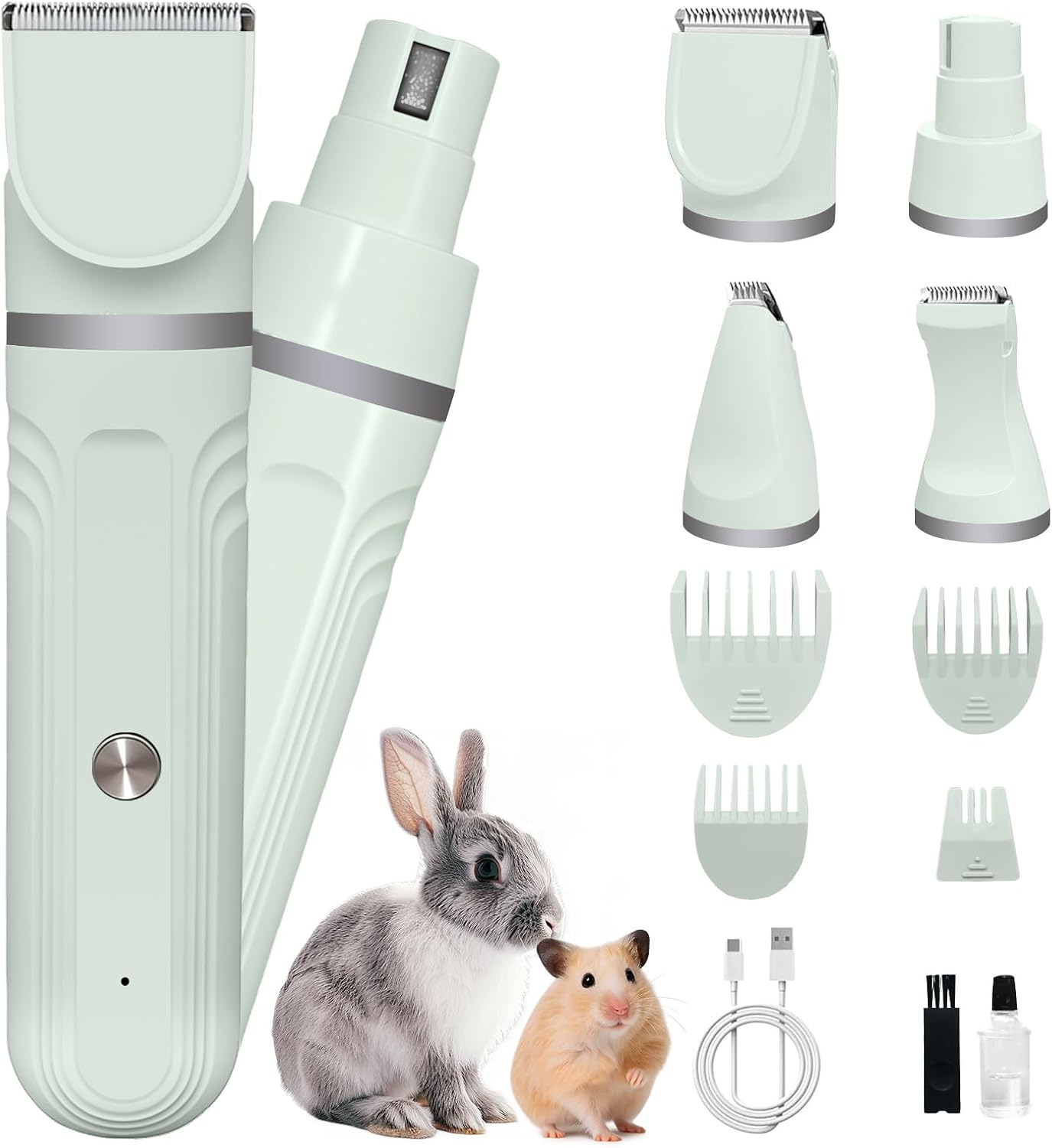 Lyrzzey guinea pig and rabbit grooming kit front view cordless pet hair clipper