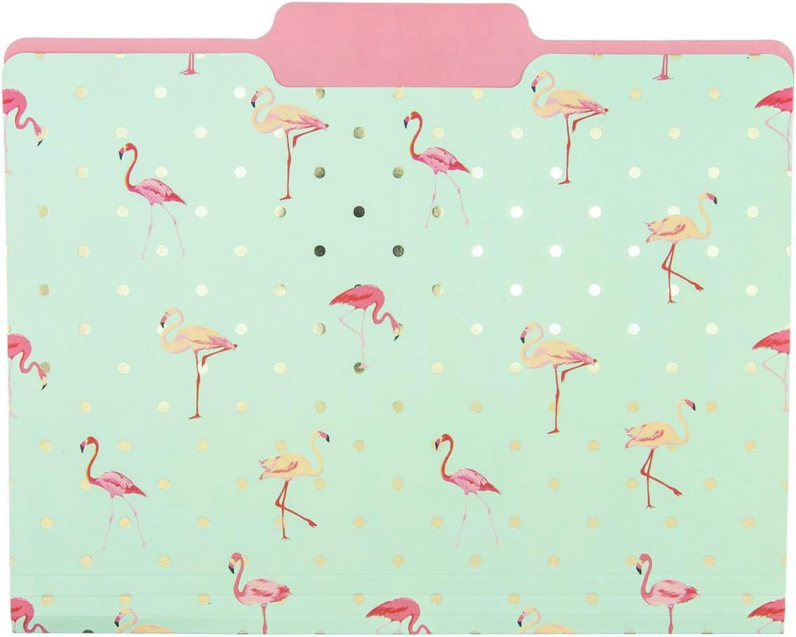 Durable triple-scored cardstock file folders opened up