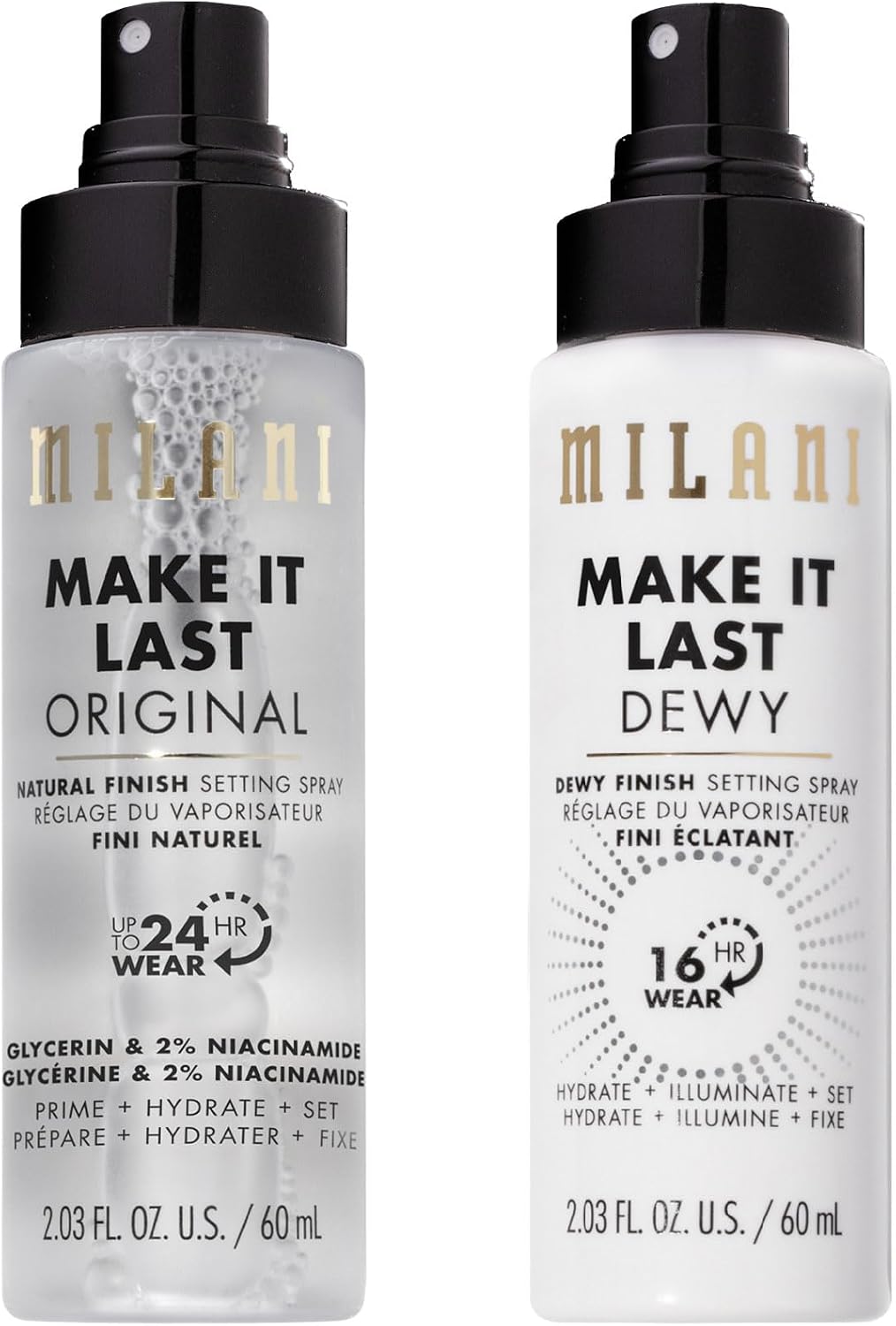 Milani Setting Spray + Primer, Make It Last Matte- Oil Absorbing Charcoal Formula to Control Shine, Matte Finish Setting Spray for Makeup and Primer for Oily Skin, Prime +Correct + Set, 2.03 Fl. Oz - Image 10