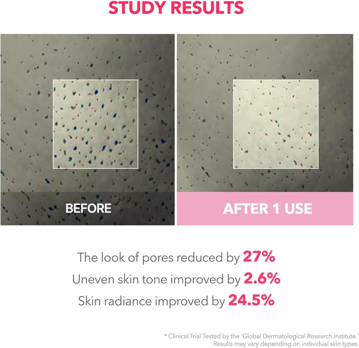 Texture shot of the clear film formed by the APRILSKIN high purity Tranexamic Acid night mask