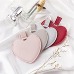 SNOMEL pocket mirror inside pink PU leather sleeve