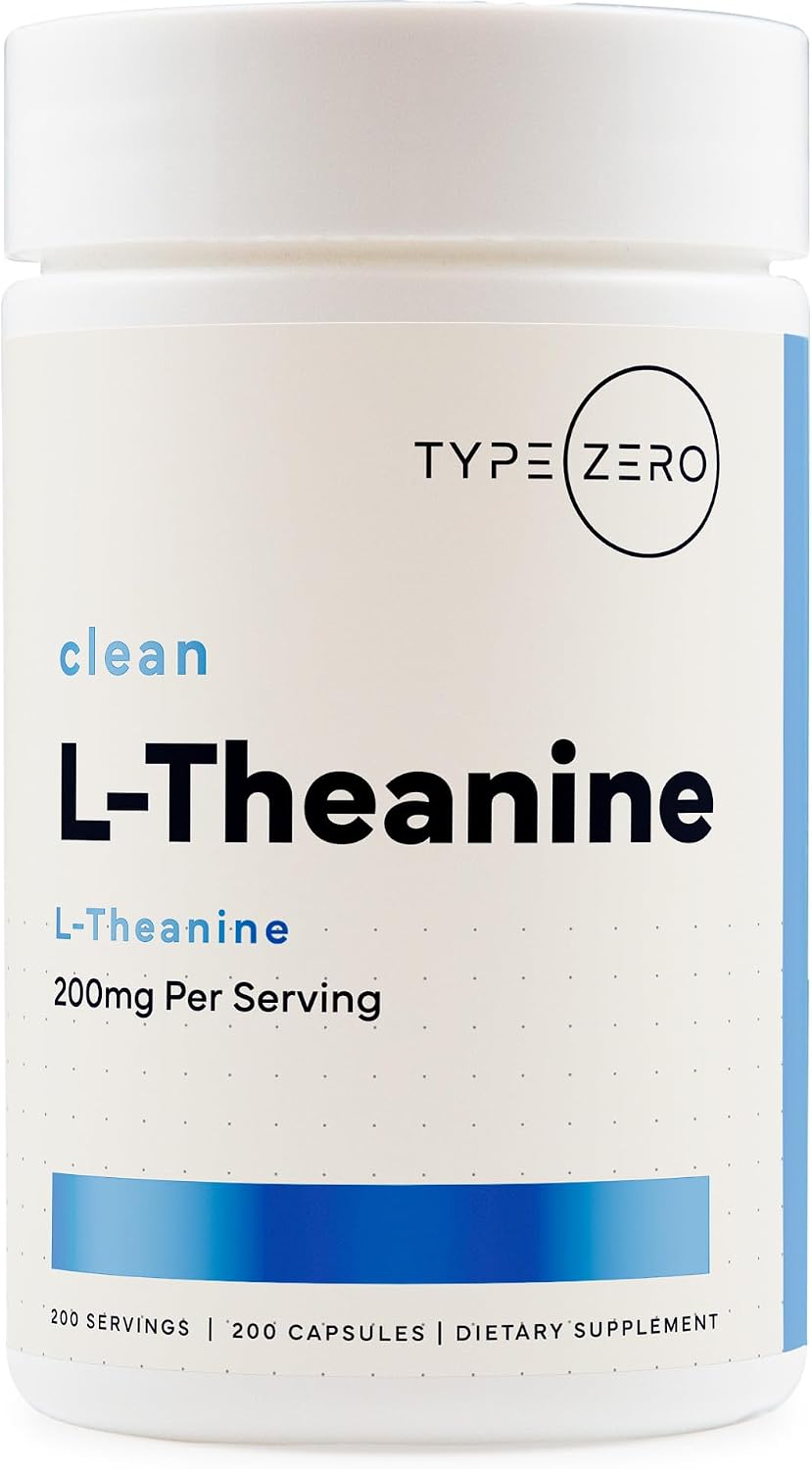 Type Zero L-Theanine front view bottle supplement