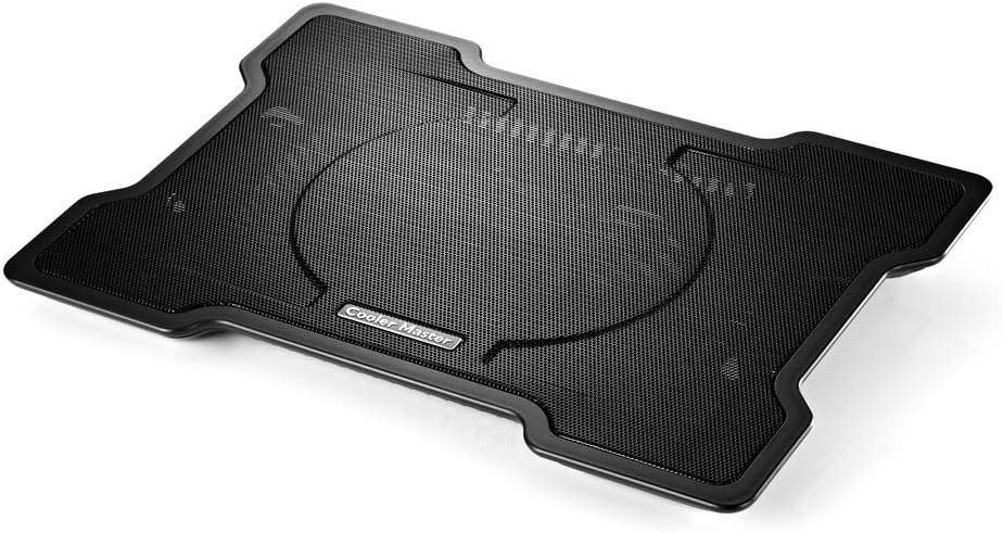 Cooler Master NotePal X-Slim laptop cooling pad front view showing full metal mesh surface.