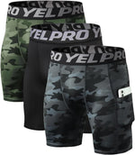Queerier mens compression shorts front view in 3 pack