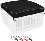 Laozz dog playpen pad installed in a 4-panel square pen
