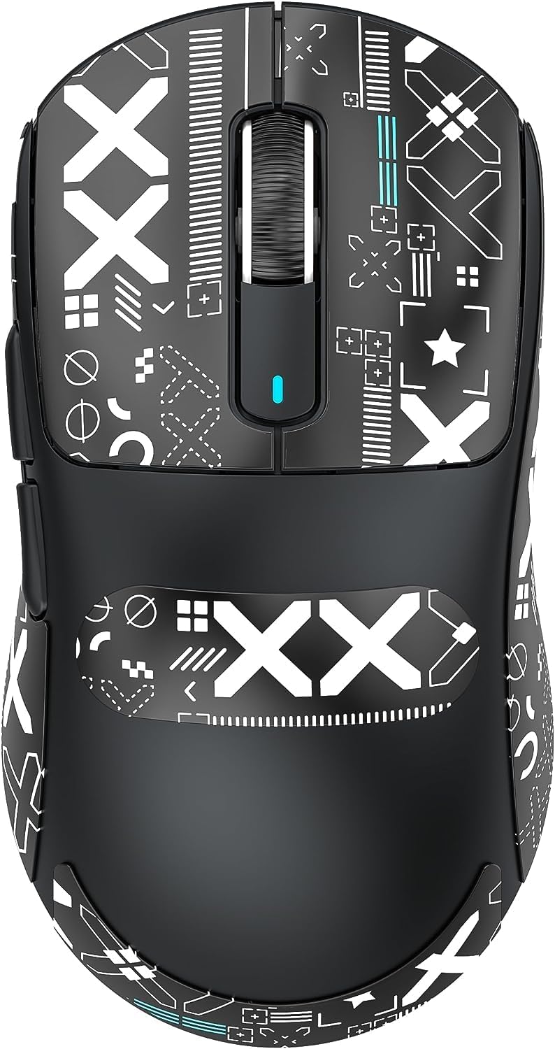 ATTACK SHARK X3 Lightweight Wireless Gaming Mouse with Tri-Mode 2.4G/USB-C Wired/Bluetooth,26K DPI, PAW3395 Optical Sensor,Kailh GM8.0 Switch,5 programmable Buttons for PC/Win/Mac(White+Stickers) - Image 11