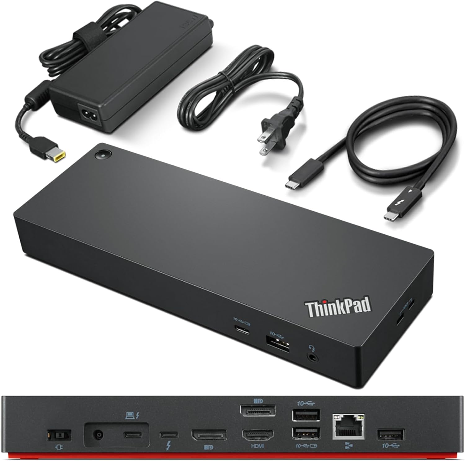 Lenovo ThinkPad Universal Thunderbolt 4 Dock front view premium computer workspace accessory