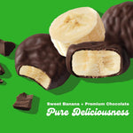 Nutritional information display on Diana's Bananas packaging