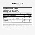 Momentous Elite Sleep supplement facts label