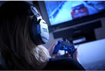Bigben V3 gaming headset close up of in-line volume and mute control