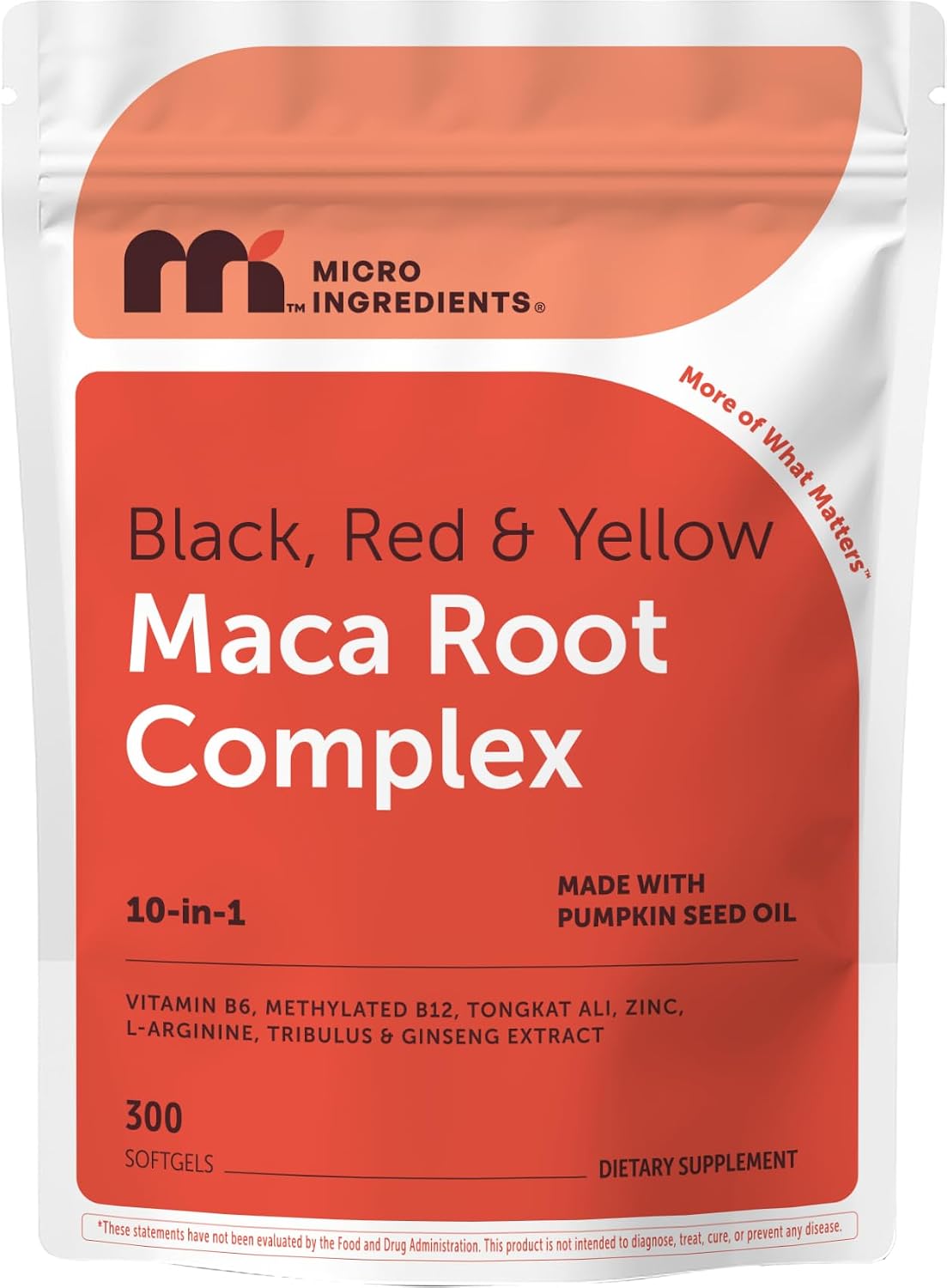 Micro Ingredients Maca Root Complex front view bottle packaging