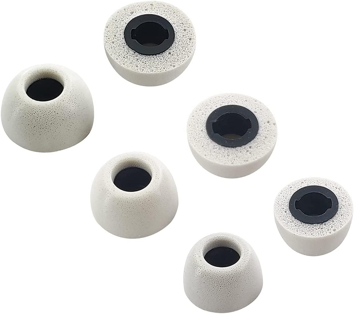 Sound isolating silicone ear tips side profile angle