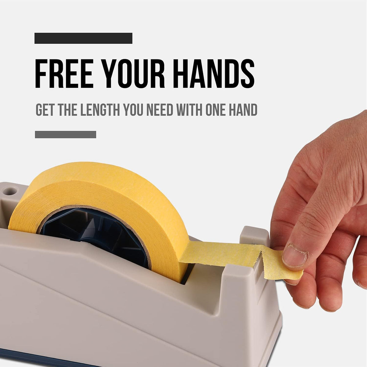 Lichamp tape dispenser bottom non-slip pad view