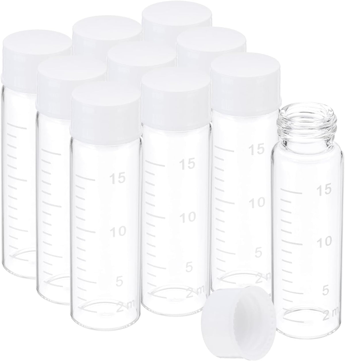 Patikil 10 pack glass vials lifestyle setup